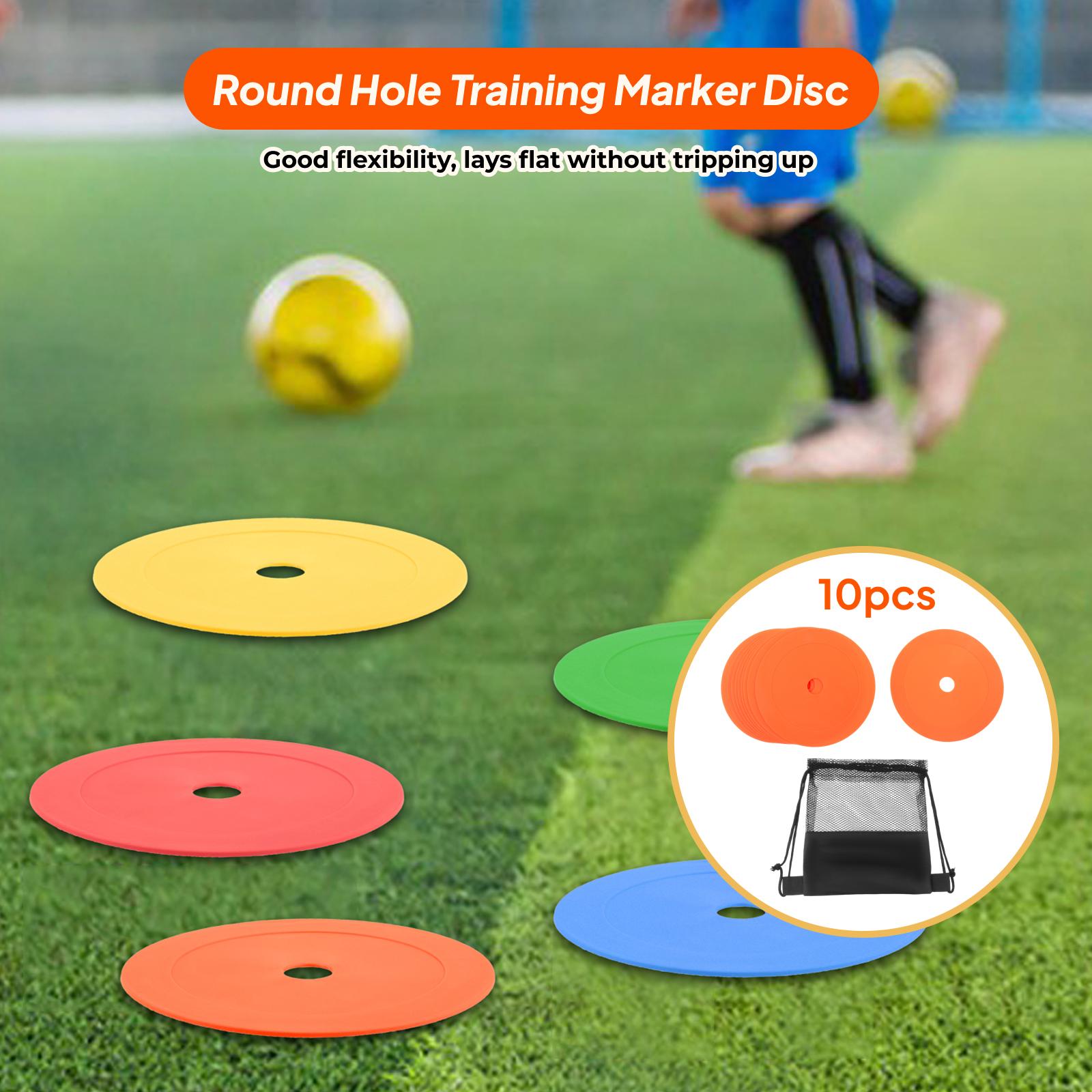 Court Marker Cone - 10 плоских конусов, 6-дюймовые маркеры для