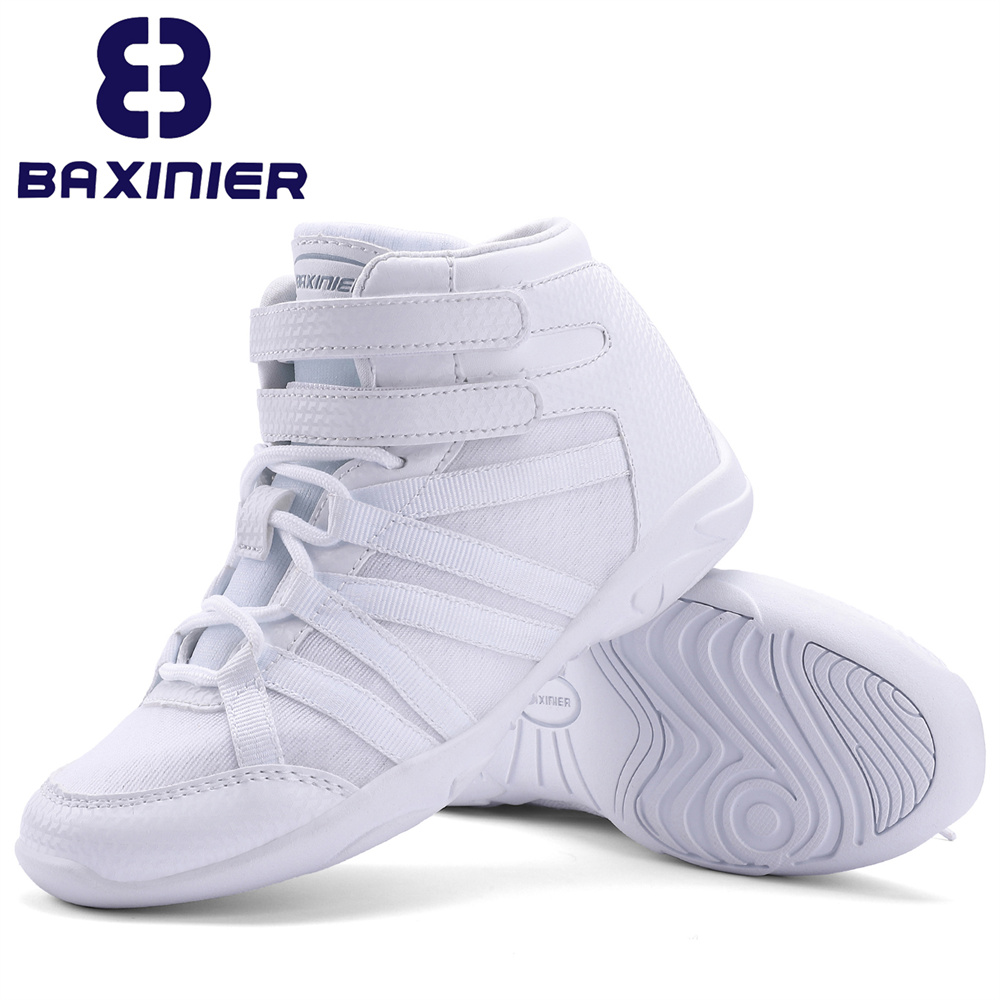 Badminton Shoes - BAXINIER/белые высокие туфли для черлидинга для